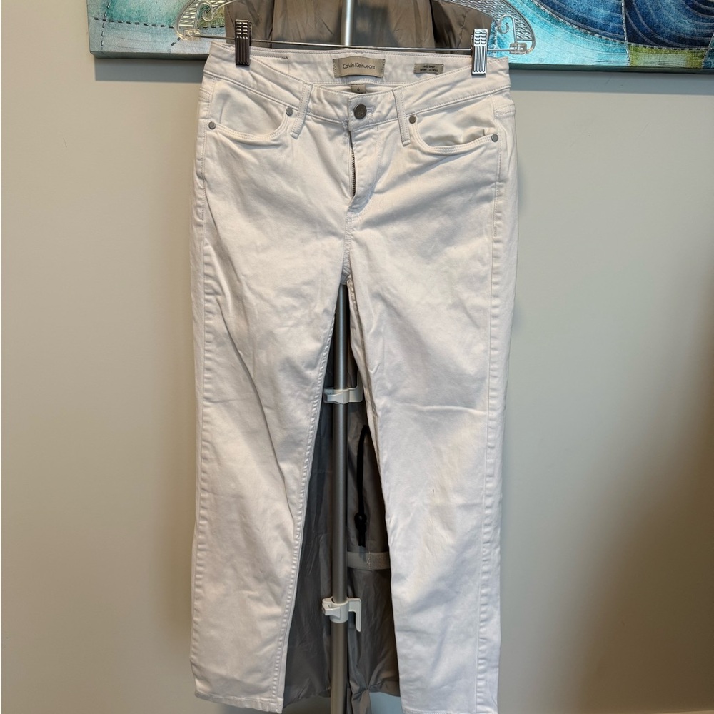 Calvin Klein Women's White Jeans